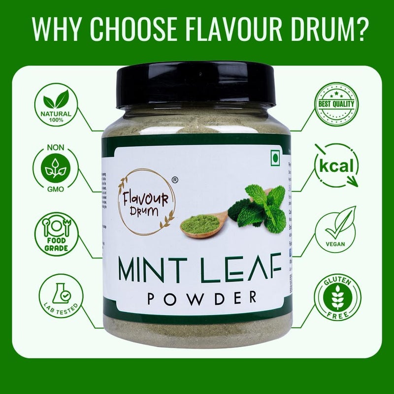Flavour Drum Mint Leaf Powder - 150g Natural Pudina Powder for Cooking and Baking - Image 4
