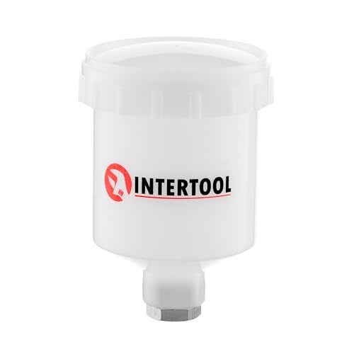 INTERTOOL Paint Gun Cup, HVLP, 125 ml / 125cc, Mini, М14 х 1 mm Thread, Replacement Holder Pot for Most Gravity Feed Small Sprayers, Plastic, Semi-Transparent PT08-1900 - Image 4