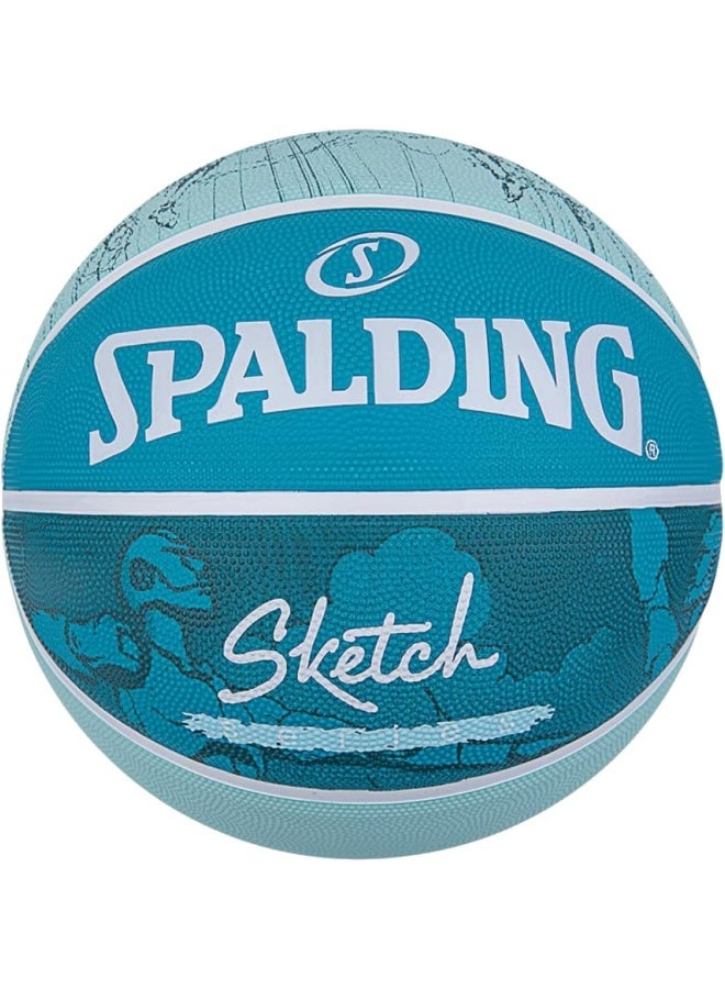 Spalding Sketch Crack Ball 84380Z, Unisex, piÅ‚ki do koszykÃ³wki, Blue, 7 - Image 1