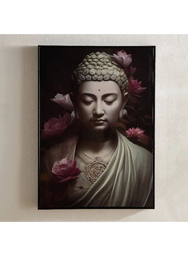Home Box Fossel Buddha Framed Picture - 50x70x2.5 cm