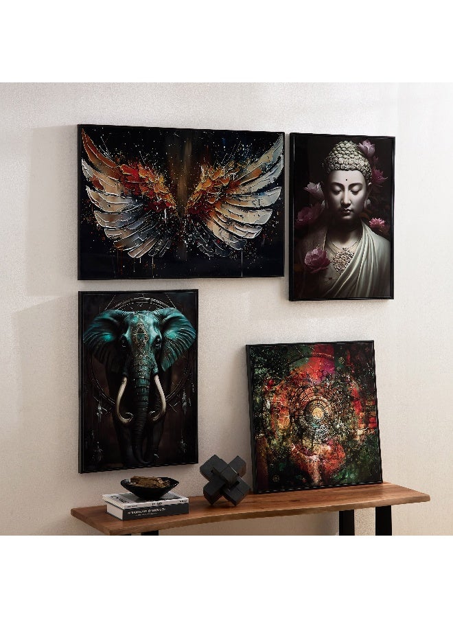 Home Box Fossel Buddha Framed Picture - 50x70x2.5 cm - Image 5