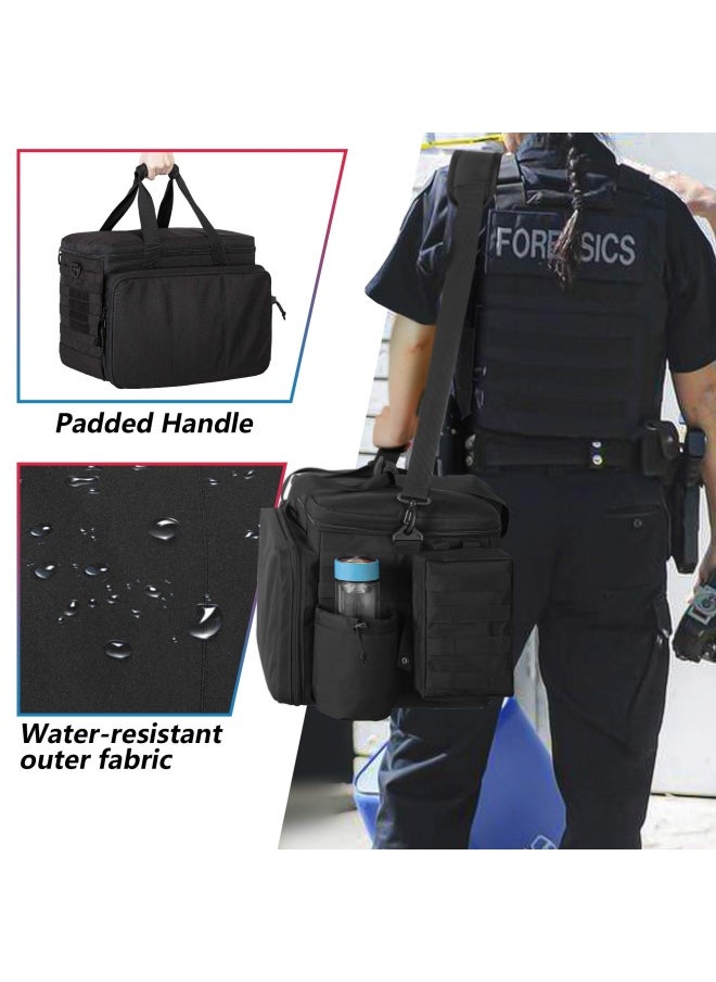 Trunab - Trunab Patrol Bag Police Gear Bag Car Front Seat Organizer For Law Enforcement Military Duty Bag With 15.6” Laptop Sleeve Cups Holder Molle Strips Fits Vehicle Passenger Seat - Image 1