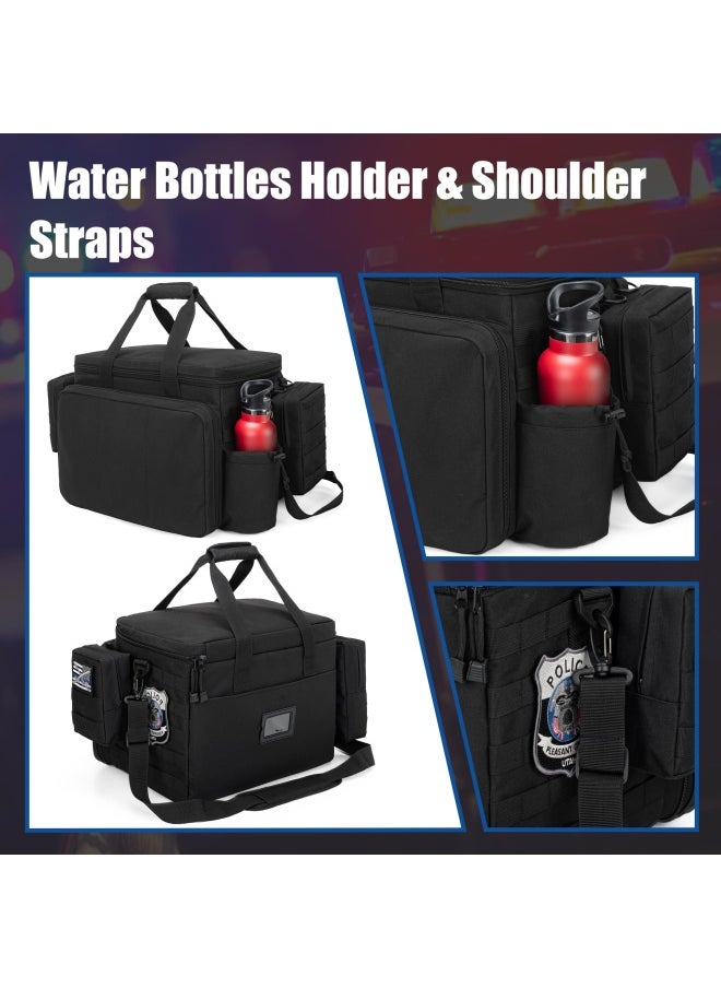 Trunab - Trunab Patrol Bag Police Gear Bag Car Front Seat Organizer For Law Enforcement Military Duty Bag With 15.6” Laptop Sleeve Cups Holder Molle Strips Fits Vehicle Passenger Seat - Image 1