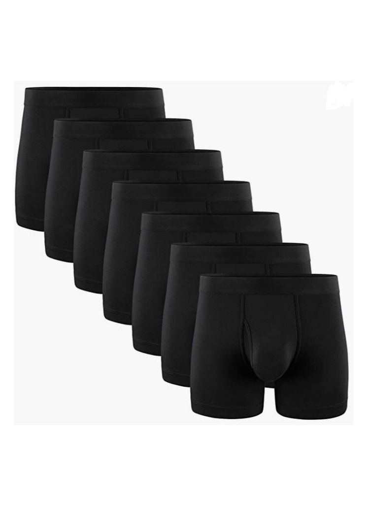 Bluejw Mens Boxer Shorts Soft Cotton Men Pack Breathable Underwear Briefs  XXL - Image 1