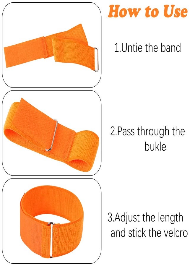 Aunifun 6 Pack 3 Legged Race Bands Three Legged Race Games Elastic Tie Rope Durable Firm Bands for Outdoor Activities Teamwork Training - Image 2