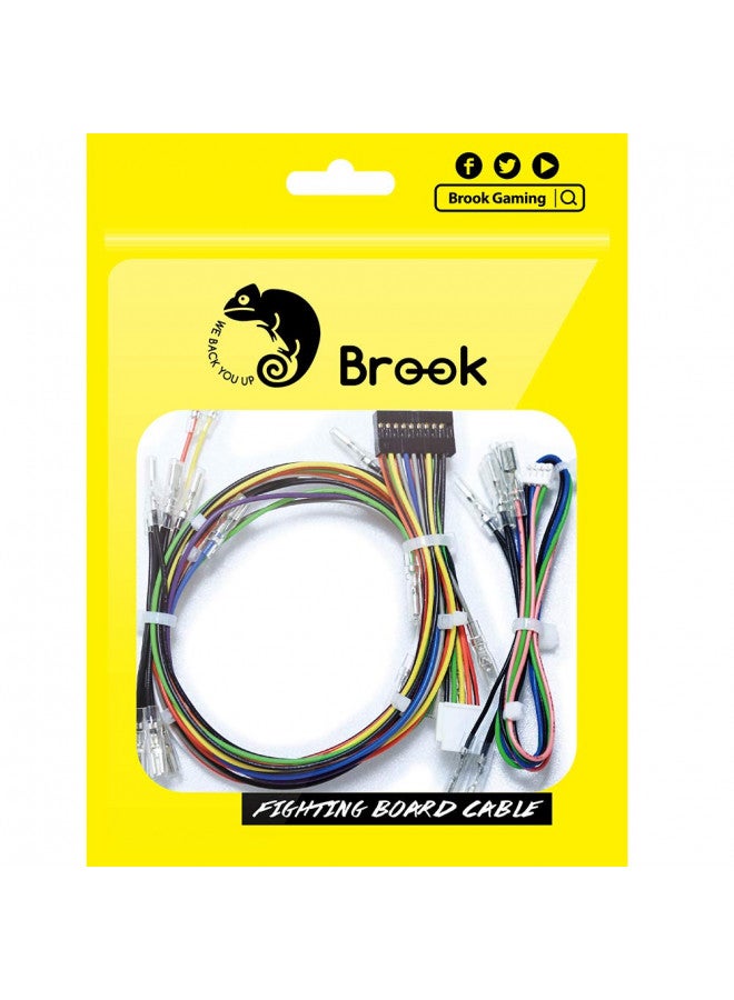 Brook Fighting Board Cable - 20-Pin Button and Joystick Harness with 4-Pin Button Harness, Button Joystick Harness DIY Builds/Arcade Stick/Fighting Board Accessories - Image 1