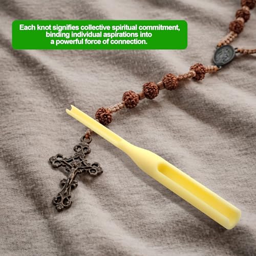 CATOSUM Rosary Cord Knotting Tool, Rosary Making Supplies, Rosary Making Kit, Cord Knot Tying Tool for Beads for Rosary Making - Image 5