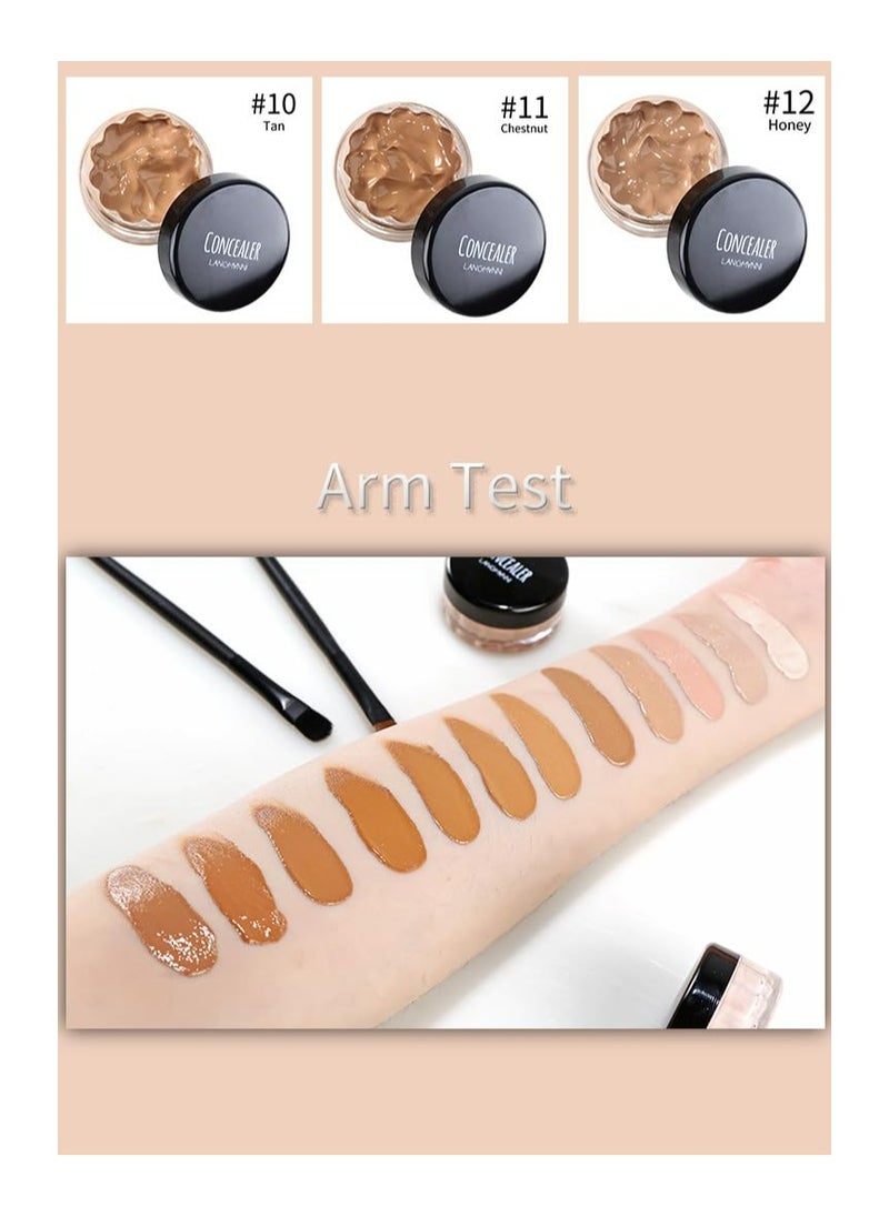 Concealer Cream - Conceals, Contours, Moisturizes, Brightens Skin Tone, Long-Lasting Foundation Cream(buff beige, all)
