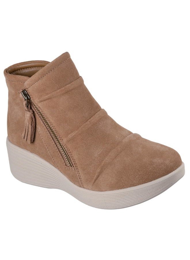 SKECHERS حذاء كاحل خفيف متوازي للنساء، كستنائي، 38 EU - Image 3
