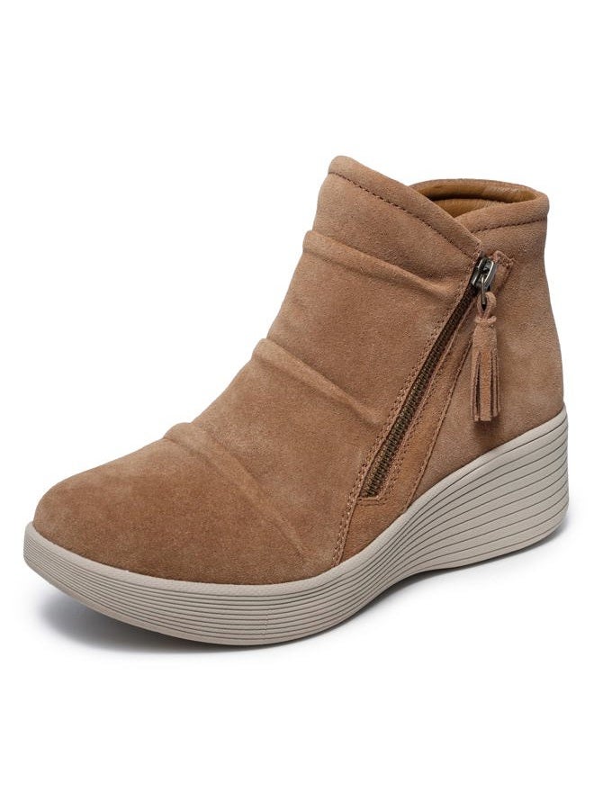 SKECHERS حذاء كاحل خفيف متوازي للنساء، كستنائي، 38 EU - Image 1