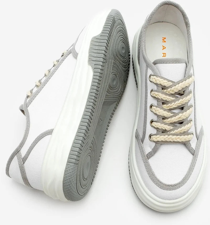 مارجين Women's Sneaker Lace-Up Linen Sneakers Dofkin