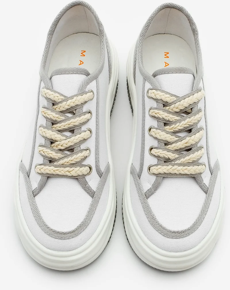 مارجين Women's Sneaker Lace-Up Linen Sneakers Dofkin