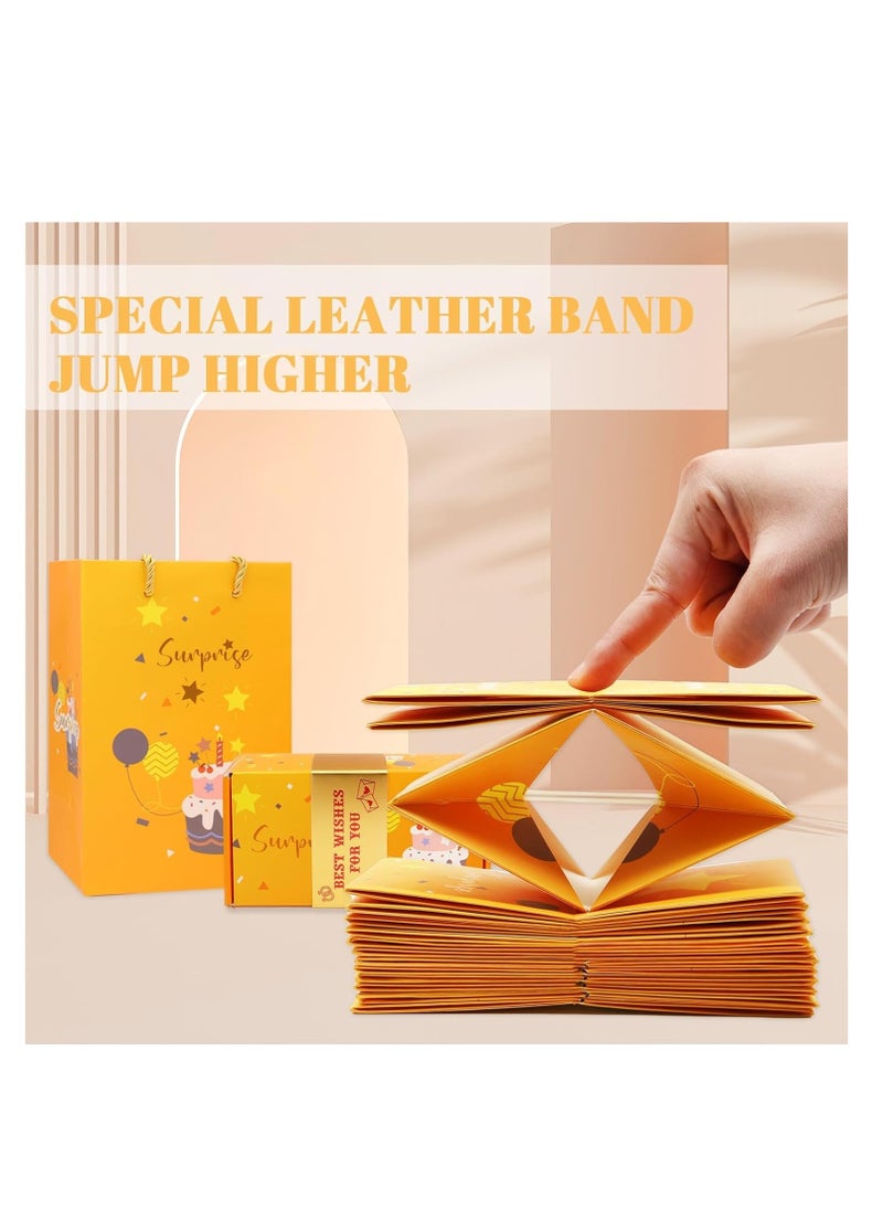 KASTWAVE Surprise Gift Box Explosion for Money, Explosion for Money Cash Birthday Money Box Exploding Gift Box, Cash Explosion Luxury Gift Box for Birthday Anniversary   Proposal (15 Bounces)  - Image 5