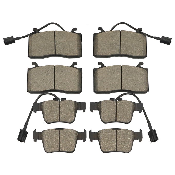 Front Rear Ceramic Brake Pads Set Compatible With Alfa Romeo Giulia 2017 2018 2019 2020 2021 2022 Replace 68317364Aa 68318394Aa 68501180Aa 77367733