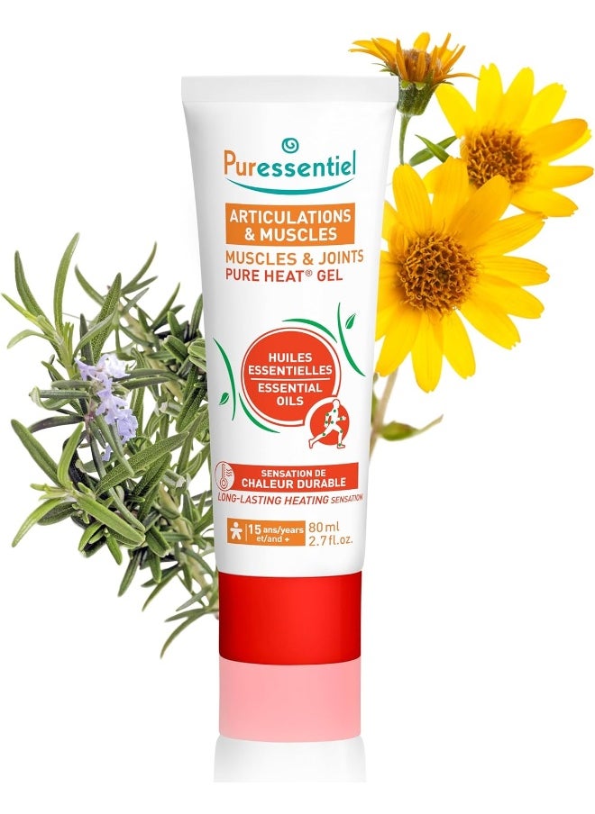 Puressentiel Muscles And Joints Pure Heat Gel Enriched With Essential Oils 15 Years And Above 80Ml  - Image 1