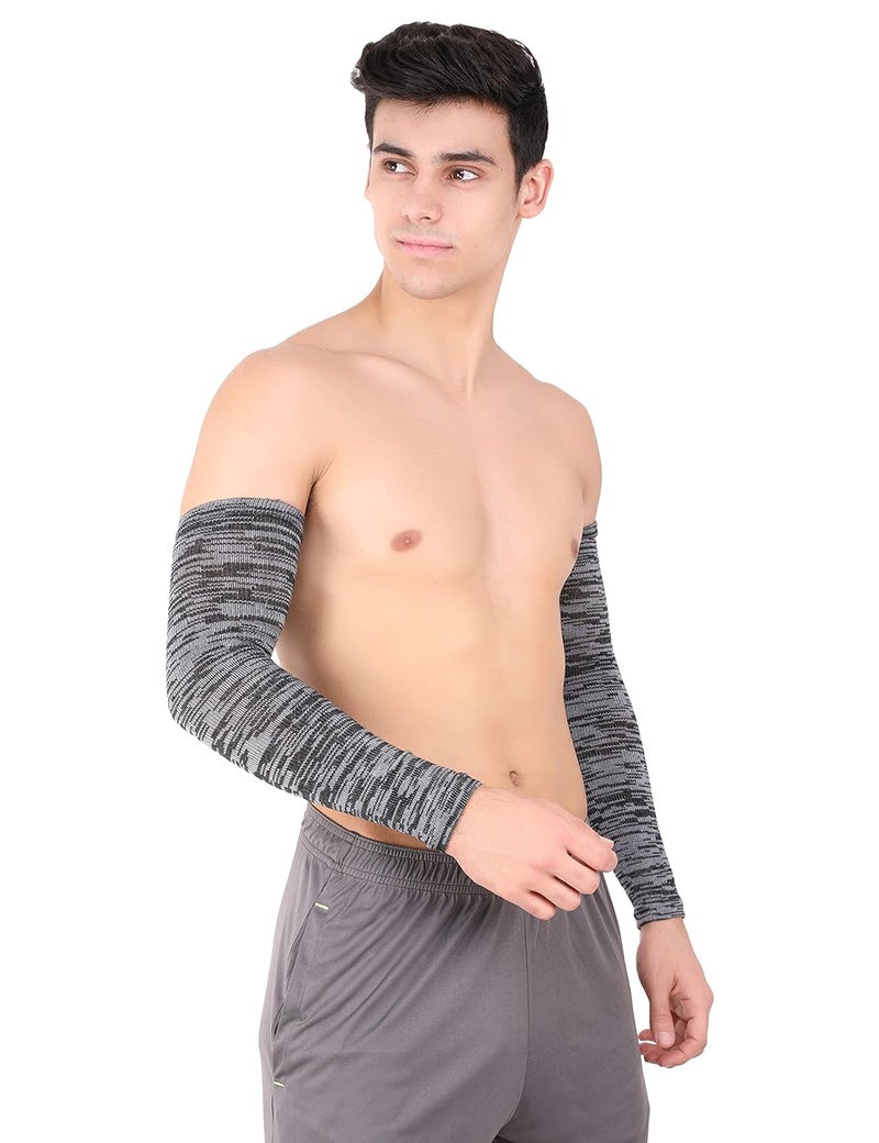 WMX Men and women Sun protection cotton arm sleeve Unisex summer, Winter arm protective Sports cricket, Football rider, Gym sleeves elbow Full cover - Image 5