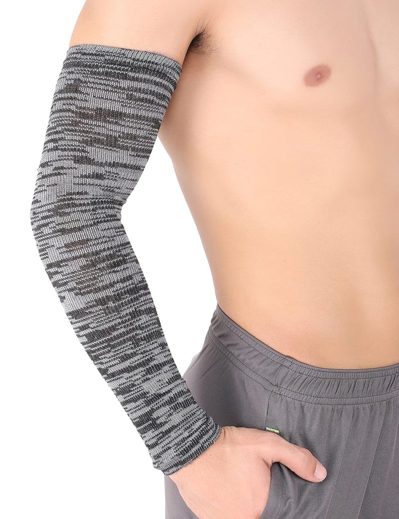 WMX Men and women Sun protection cotton arm sleeve Unisex summer, Winter arm protective Sports cricket, Football rider, Gym sleeves elbow Full cover - Image 1