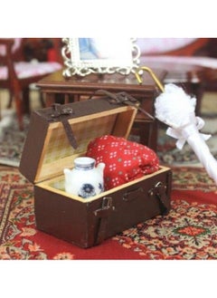 Dollhouse Miniature Doll Furniture Accessories 1:12 Dollhouse Miniature Vintage Brown Lugguage Box Trunk Case Bag Can Open And Close Retro Elegant Vivid - pzsku/ZCF42D205BE8AFBEA0BD7Z/45/_/1692164836/cc9dcf30-6579-444e-a981-e82fdf531694