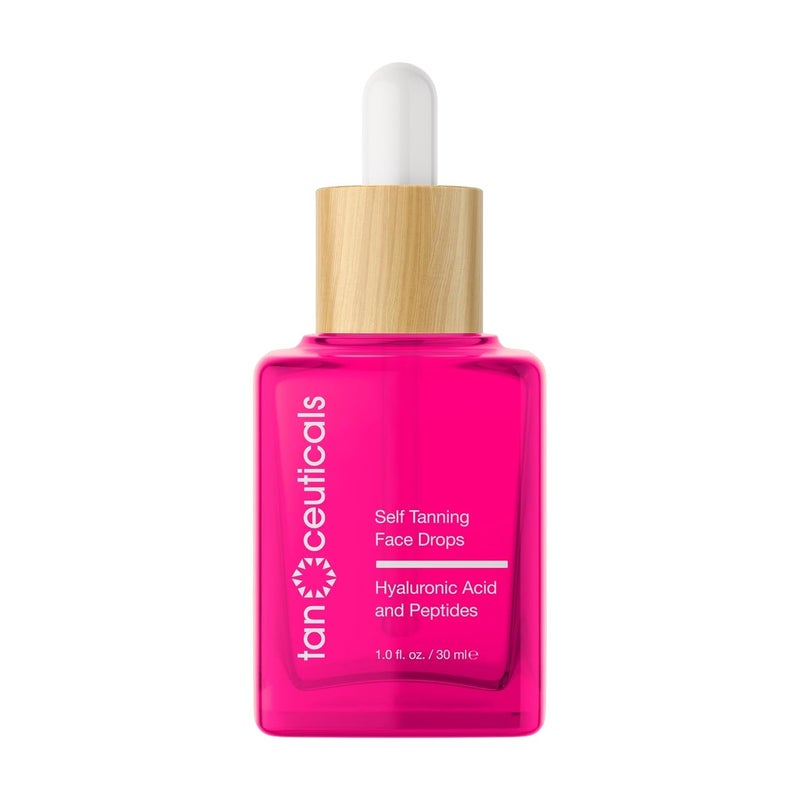 Tanceuticals Self Tanning Drops  Color Correcting Face Tanning Drops for Gradual Glow Add to Lotion Moisturizing Bronzer for Fake Tan Vegan  Cruelty Free Face Tanner