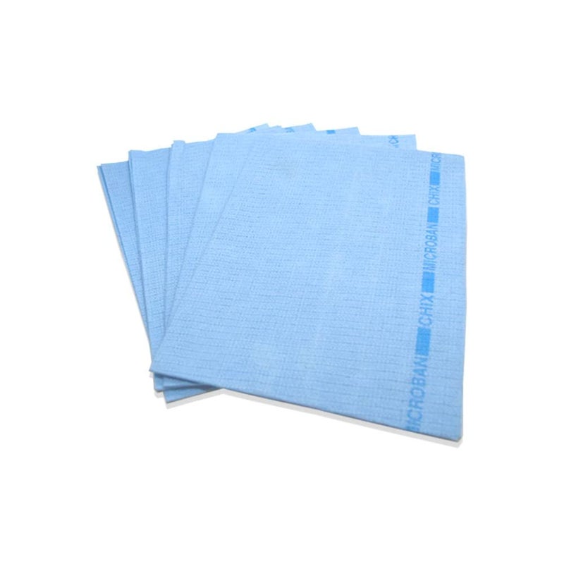 Tandem Kitchen Sponge Cloth for Table Tops and Glass Wipe Combination of Microfiber and PVA Cloth 5Pcs Light Blue - Image 1