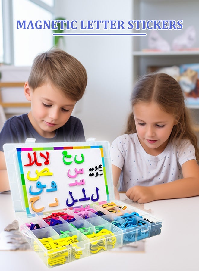 Arabic Magnetic Letters Learning Kit -  Children's Educational Stickers with Strong Magnets for Car/Fridge/Desk (Metallic Gold & Copper) Early Childhood Spelling Toys  - Image 4