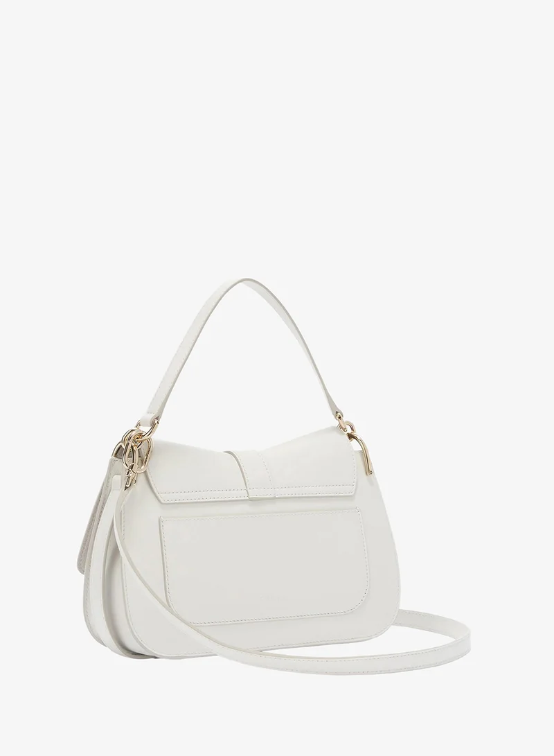 Furla White Flow Top Handle Marshmallow Medium for Women | Best Price UAE