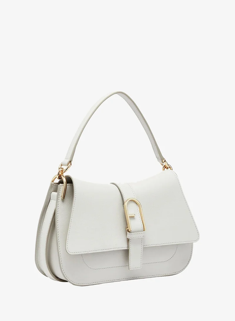 Furla White Flow Top Handle Marshmallow Medium for Women | Best Price UAE