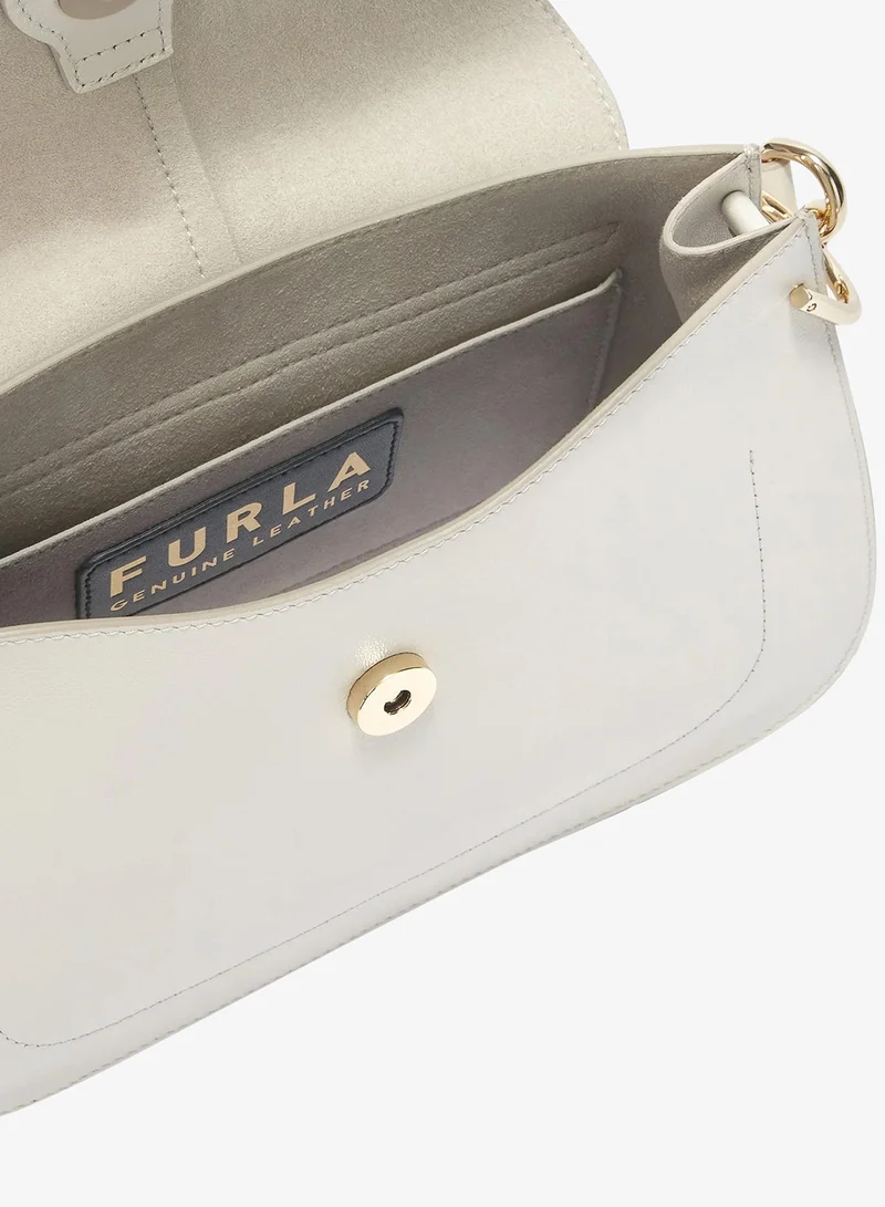 Furla White Flow Top Handle Marshmallow Medium for Women | Best Price UAE