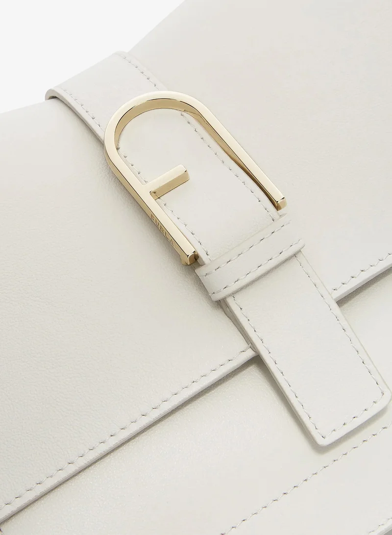 Furla White Flow Top Handle Marshmallow Medium for Women | Best Price UAE