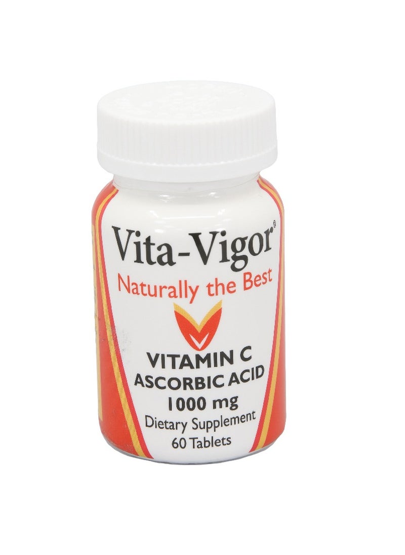 Vita-Vigor - Vita-Vigor Vitamin C Ascorbic Acid 1000mg Tablets 60s - Image 1