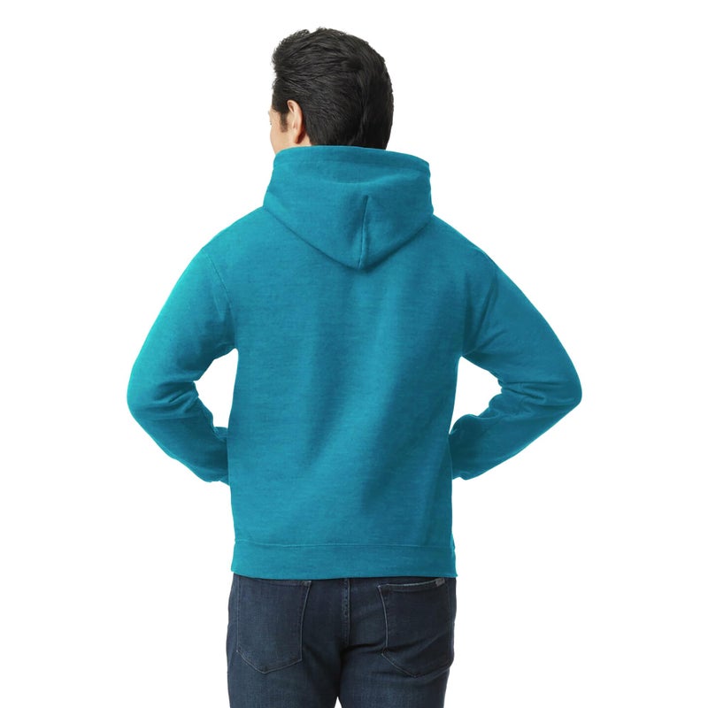 Gildan Adult Fleece Hoodie Sweatshirt, Style G18500, Multipack, Antique Sapphire (1-Pack), X-Large - Image 3