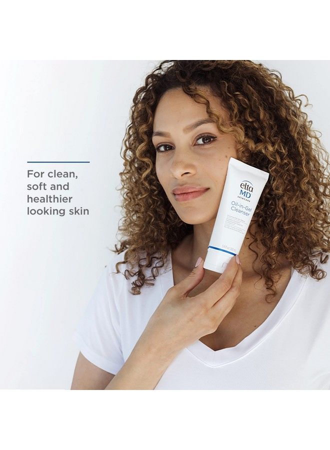 EltaMD Oilingel Face Cleanser Gentle Daily Facial Cleanser Removes Hard To Remove Sunscreen And Makeup Safe For Acne Prone And Sensitive Skin Types Dermatologist Tested 3.4 Oz Tube - Image 3