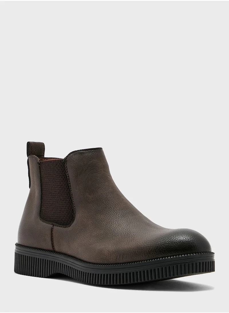 Robert Wood Platform Chelsea Boots