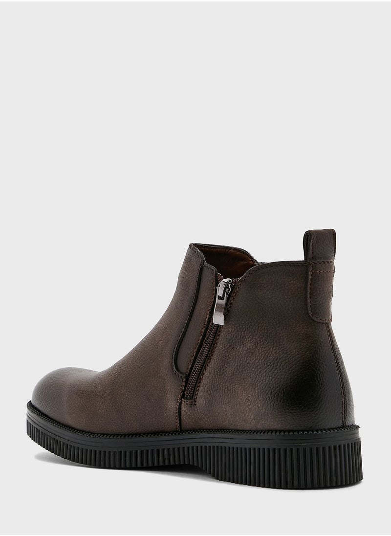 Robert Wood Platform Chelsea Boots  - Image 3