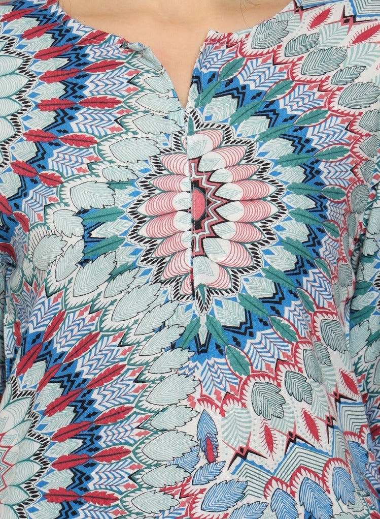 Alaya Printed Rayon Co-Ord Set for Women-AL4000 - Image 4