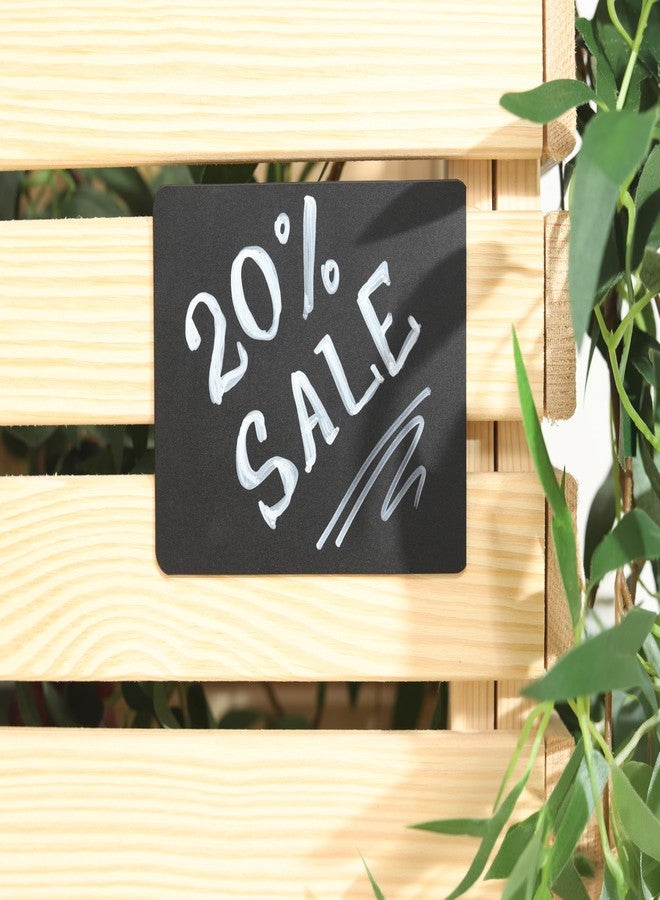 Toros.Store Set of 10 Self Adhesive Small Chalkboard Signs 3x4 inches - Food Signs for Party Buffet, Mini Chalkboard Sign, Food Display Card, Kitchen Tabletop Chalkboards, Standing Menu Boards for Wedding - Image 3