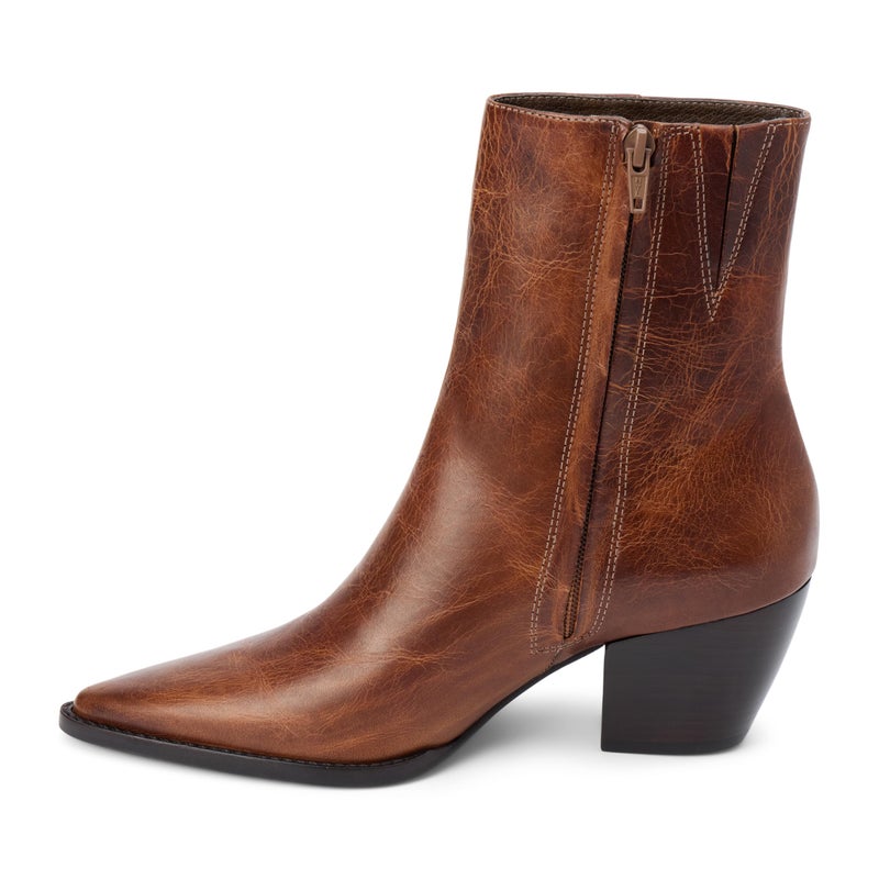Matisse Footwear Caty Mid-Calf Boot, Premium Leather, 2.5" Heel, 7" Shaft, Medium Width, Vintage Brown, 6 M - Image 2