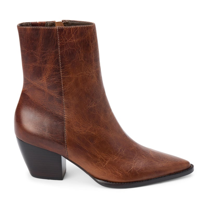 Matisse Footwear Caty Mid-Calf Boot, Premium Leather, 2.5" Heel, 7" Shaft, Medium Width, Vintage Brown, 6 M - Image 1