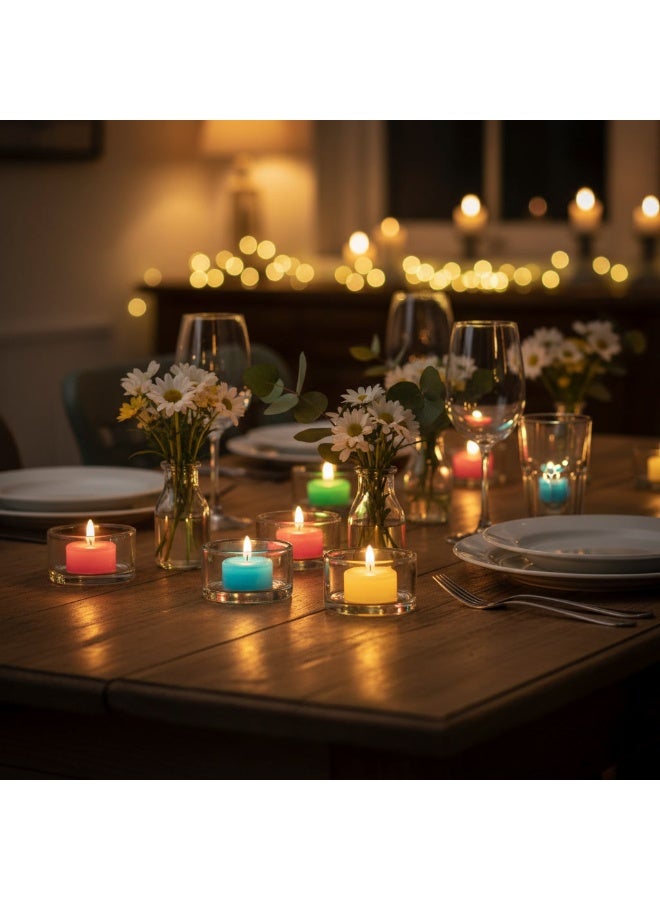 OMG 6PCS Flameless LED Tea Light Candles Warm White Flickering Battery Operated (CR2032 Included) Smokeless Safe Decorative Lights for Home Wedding Party - Image 2