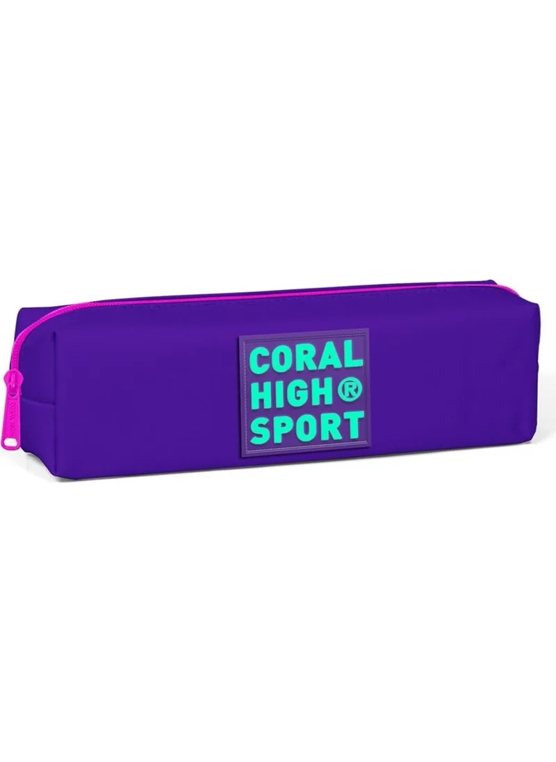 CORAL HIGH Sport Purple Single Compartment Pencil Bag 22348