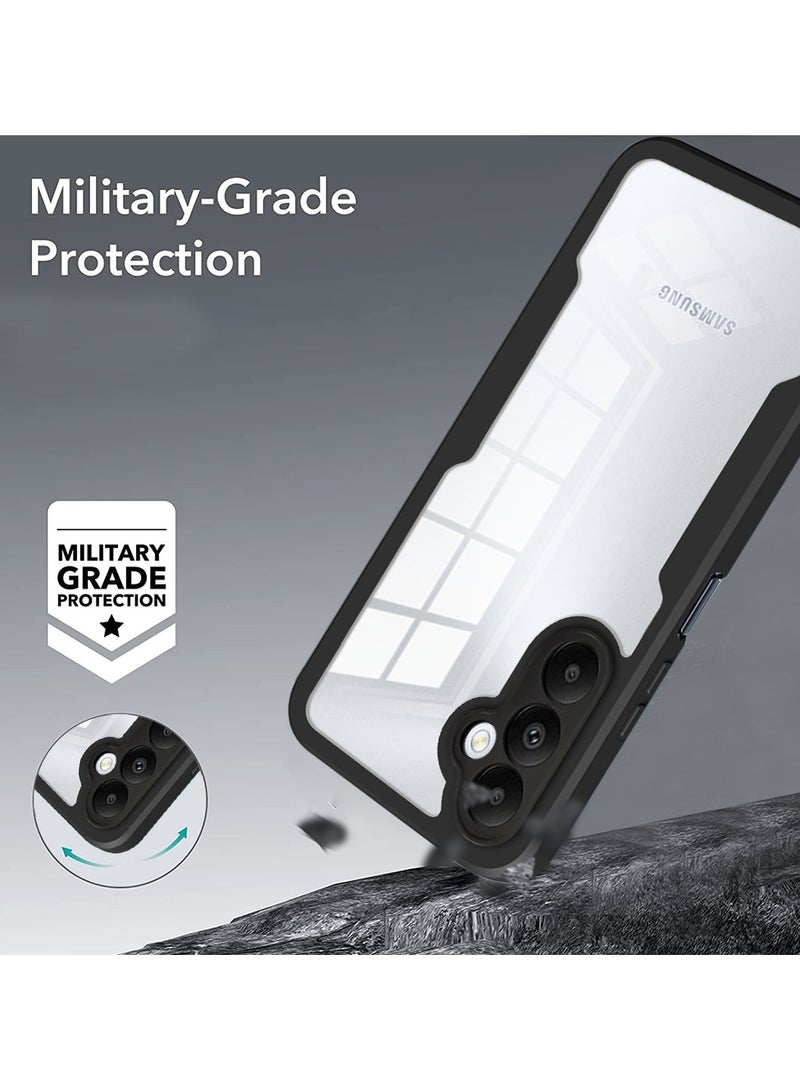 SanHu for Samsung Galaxy S24 FE 5G Case, Ultra Thin Lightweight, Double-Sidedall-Inclusive Protection, Acrylic Clear Back Cover Samsung Galaxy S24 FE 5G, Black - Image 2