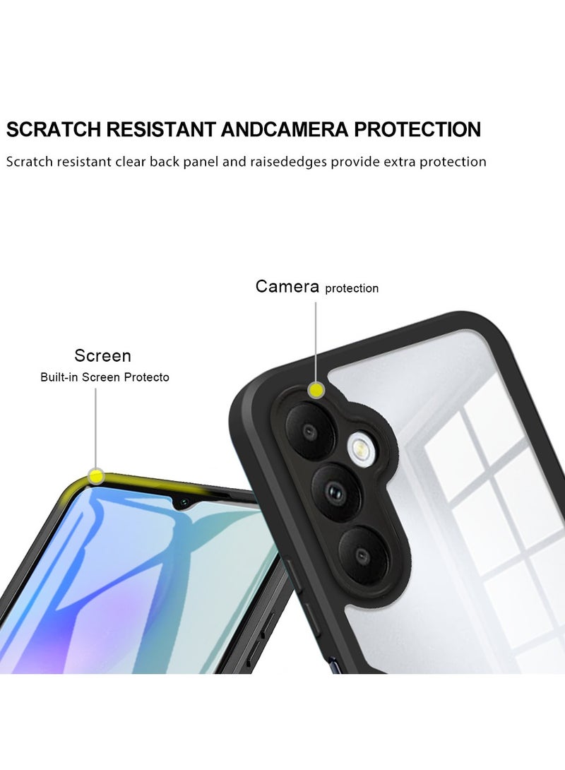 SanHu for Samsung Galaxy S24 FE 5G Case, Ultra Thin Lightweight, Double-Sidedall-Inclusive Protection, Acrylic Clear Back Cover Samsung Galaxy S24 FE 5G, Black - Image 5