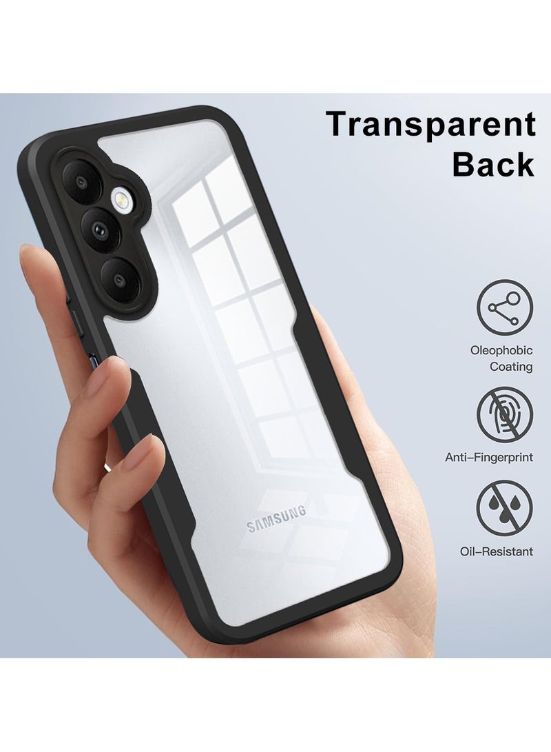 SanHu for Samsung Galaxy S24 FE 5G Case, Ultra Thin Lightweight, Double-Sidedall-Inclusive Protection, Acrylic Clear Back Cover Samsung Galaxy S24 FE 5G, Black - Image 4