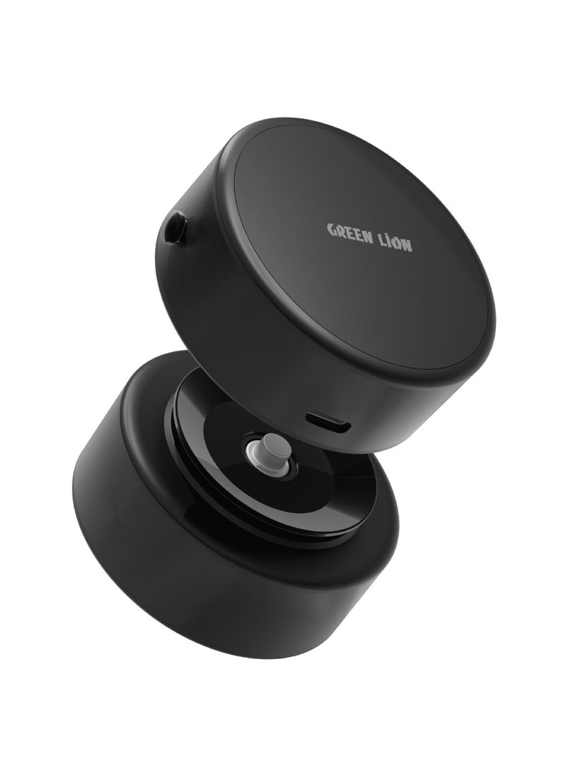 GREEN LION - Auto-Suction Phone Holder / 1.5 KG Adsorption Force / N52 Strong Magnets / One Handed Operation / Compact Design / Maximum Flexibility / 30 Days Working Time - Black - Image 1