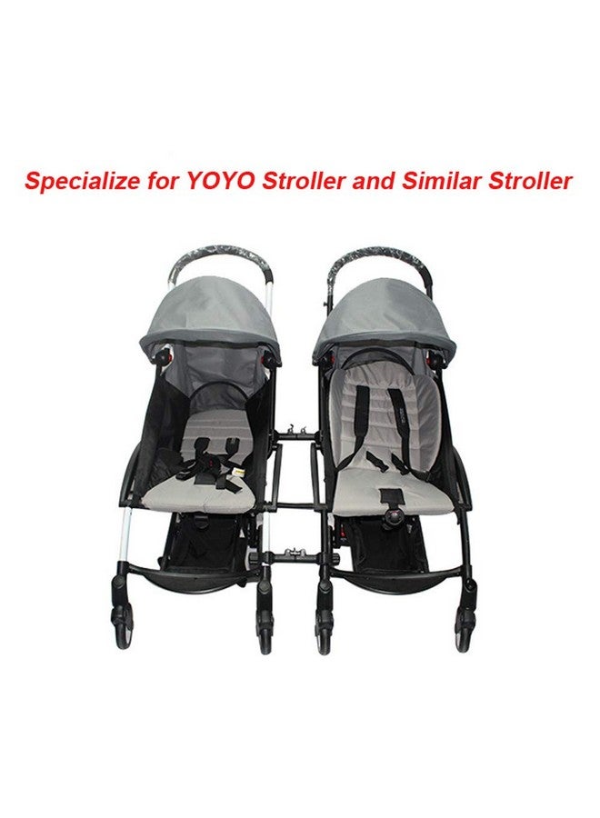 ROMIRUS Stroller Connectors Turn 2 Strollers Into An Instant Tandem Stroller Fits Most Strollers - Image 3