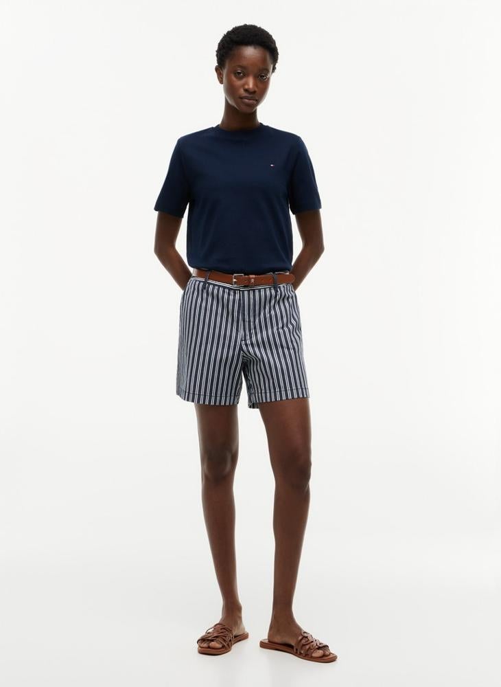 TOMMY HILFIGER Boxy Interlock Knit T-Shirt - Image 4