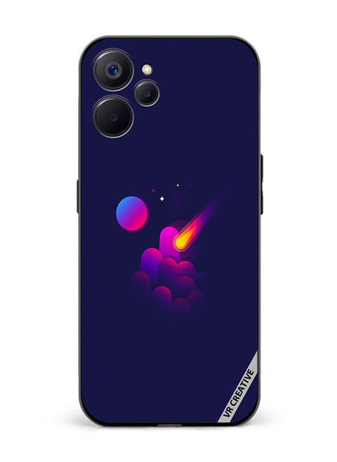 Protective Case Cover For Realme 10 5G Space Minimalist Design Multicolour