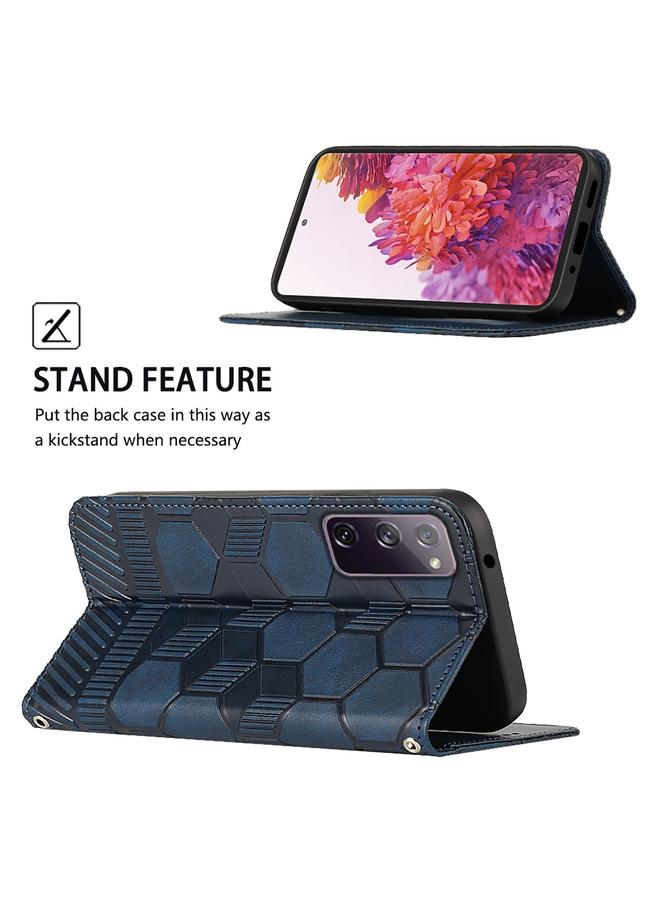 اس-توب جراب لهاتف Samsung Galaxy S20 FE 2022 / S20 FE 5G&4G / S20 Lite / S20 Fan Edition جراب هاتف جلدي مغناطيسي قابل للطي بتصميم كرة قدم - Image 5