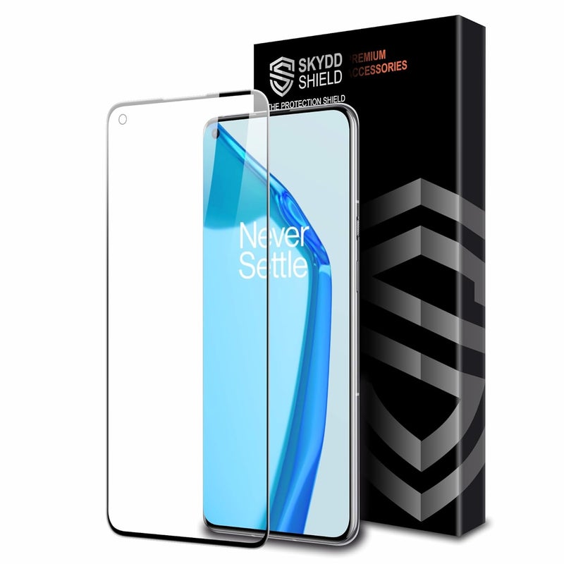 Skyddshield Military-Grade Gorilla Tempered Glass For OnePlus 9 and OnePlus 8T (6.55 Inch) With Installation Kit | Edge to Edge Coverage | Black - Image 1