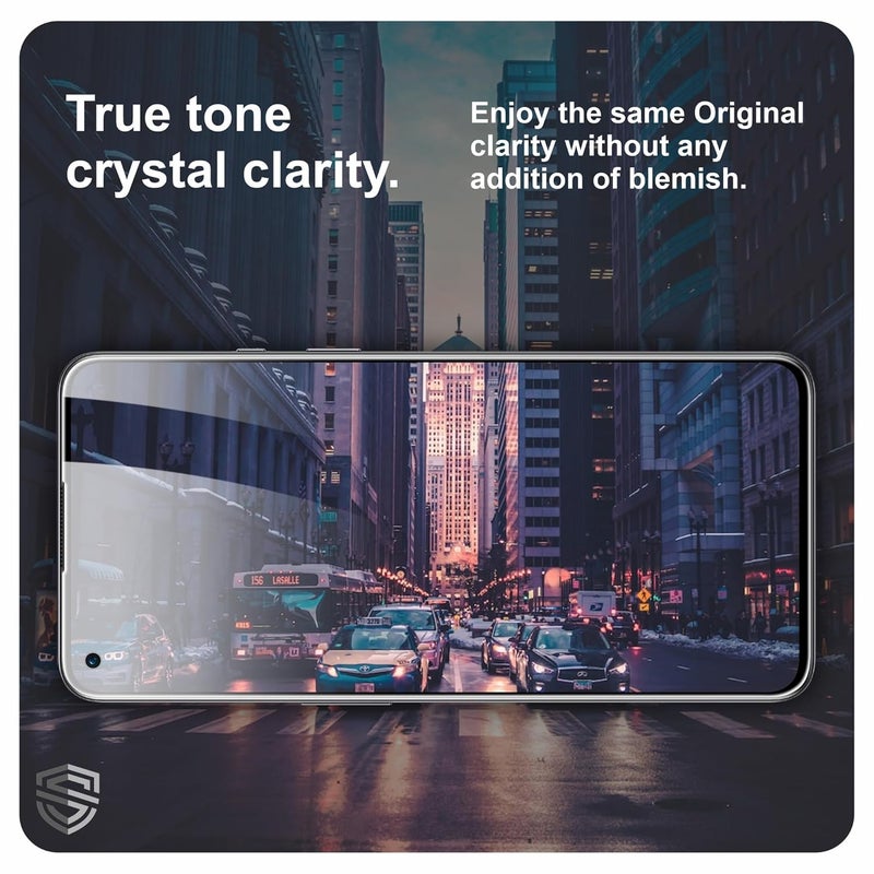 Skyddshield Military-Grade Gorilla Tempered Glass For OnePlus 9 and OnePlus 8T (6.55 Inch) With Installation Kit | Edge to Edge Coverage | Black - Image 3